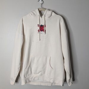 XPLR Rose Print Heavy knit Hoodie Sweatshirt